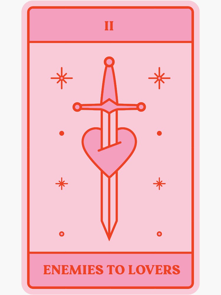 Enemies To Lovers Tarot Card Sticker For Sale By Lionelsimardd Redbubble 6399