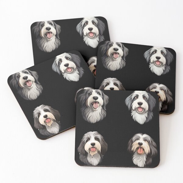 Item preview, Cute Bearded Collie Happy Realistic designed and sold by LudwikeArts.