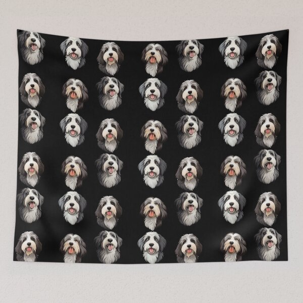 Item preview, Cute Bearded Collie Happy Realistic designed and sold by LudwikeArts.