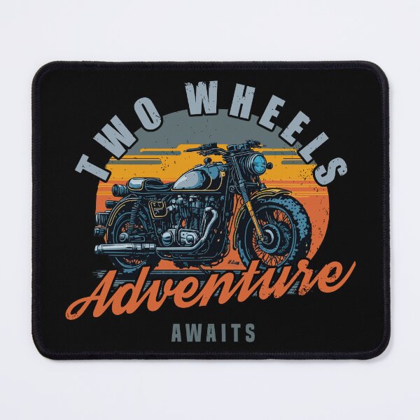 Item preview, Retro Motorcycle, Two Wheels Adventure Awaits designed and sold by casualVisions.
