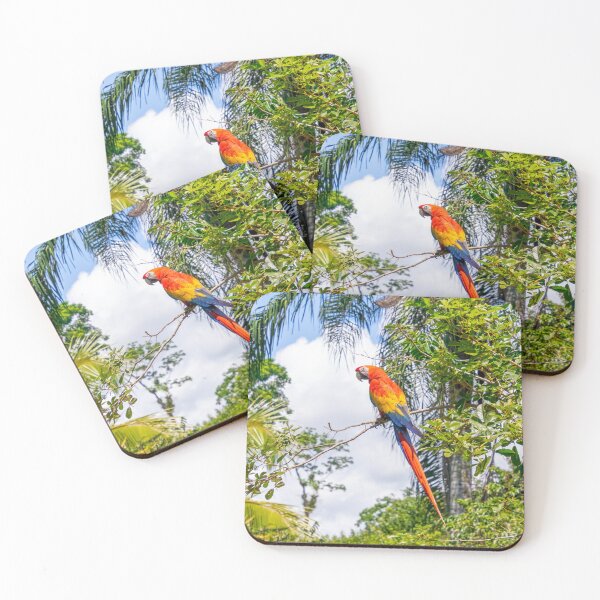 Item preview, Scarlet Macaw, Tropical Paradise designed and sold by SafariByMarisa.