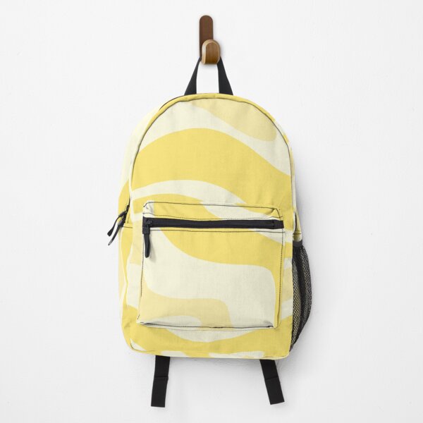 Item preview, Modern Retro Liquid Swirl Abstract Pattern in Pastel Yellow Tones designed and sold by kierkegaard.