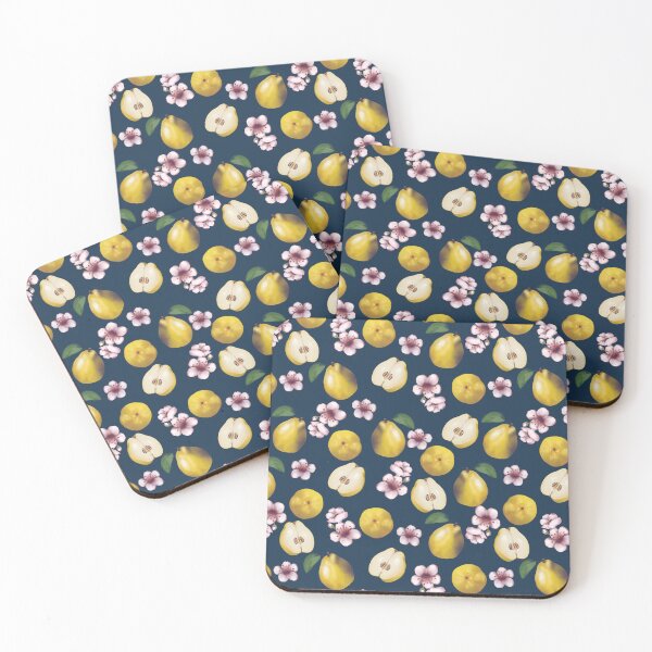 Item preview, Yellow quince on a dark background designed and sold by Natalia Ruzhyna.