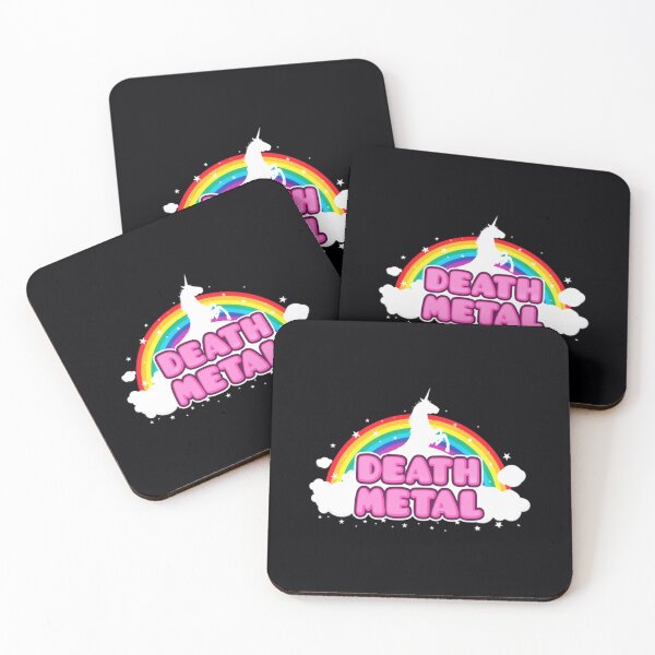 Item preview, DEATH METAL! (Funny Unicorn  Rainbow Mosh Parody Design)   	 designed and sold by yhgavusvrrt80.