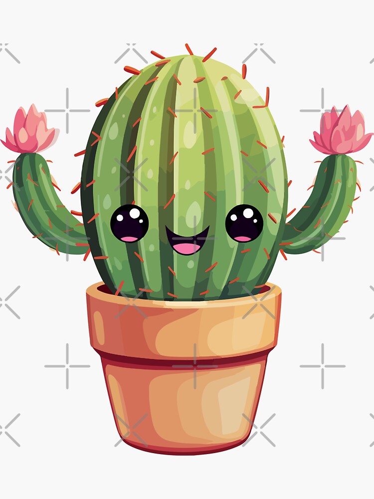Sticker plante cactus