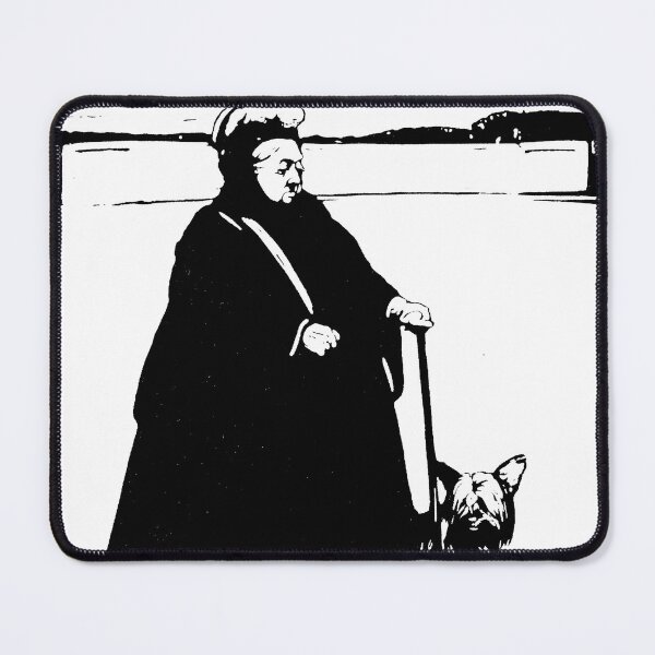 Item preview, Portrait of Queen Victoria and her Yorkshire Terrier Dog designed and sold by Pixelchicken.