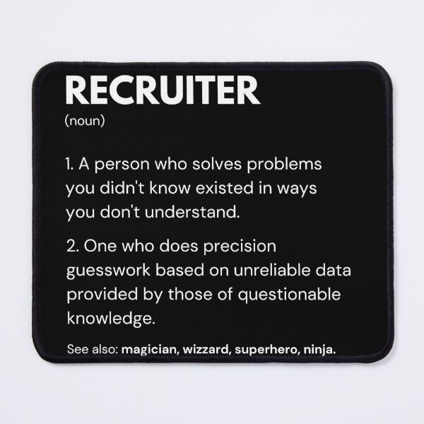 Item preview, Recruiter & Hr Department Worker Definition designed and sold by CuteLovelyDesigns.