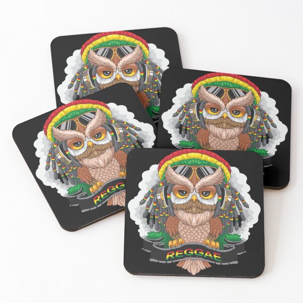 Item preview, Jamaican Reggae Owl Pattern Collection - Vibrant Island Vibes! designed and sold by ArtStile.