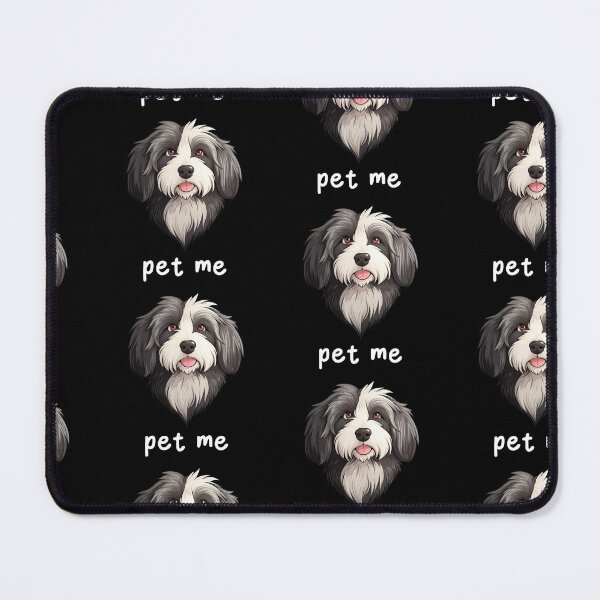 Item preview, Pet Me Cute Bearded Collie Funny Quote designed and sold by LudwikeArts.