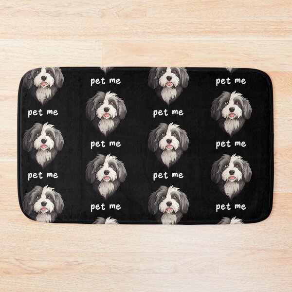 Item preview, Pet Me Cute Bearded Collie Funny Quote designed and sold by LudwikeArts.