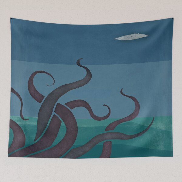 Item preview, Twenty Thousand Leagues Under the Sea - Jules Verne Jules Verne Literary Art for Book lovers designed and sold by RedHillPrints.
