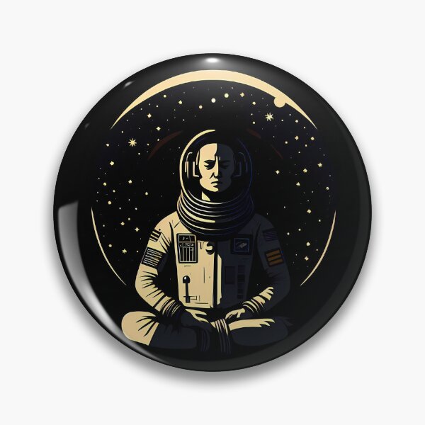 Item preview, Zen in Space - meditating astronaut designed and sold by lumbarjack.