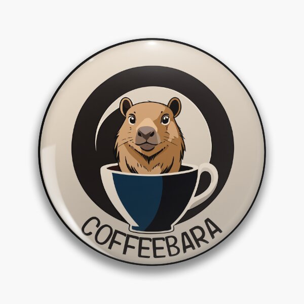 Item preview, Coffeebara. A cute capybara sitting in a cup of coffee. designed and sold by twisted-dot.