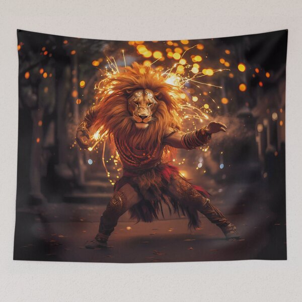 Item preview, The Lion and the Fire Dance designed and sold by the99thstudio.