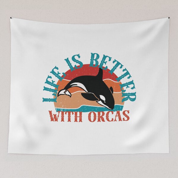 Item preview, Life is better with orcas designed and sold by Print_Fuse.