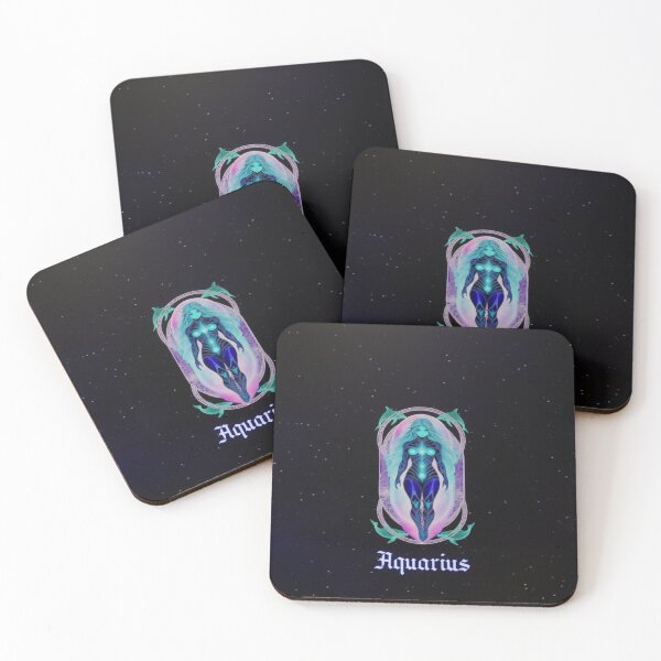 Item preview, Aquarius zodiac sign with star backround designed and sold by Fun Fun Fun in the Sun.