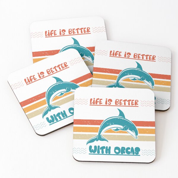 Item preview, Life is better with orcas designed and sold by Print_Fuse.