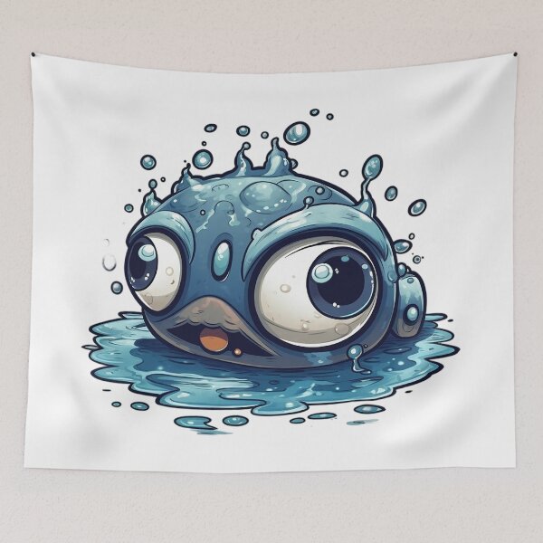 Item preview, Water Slug daemon creature designed and sold by PCGDrawing.