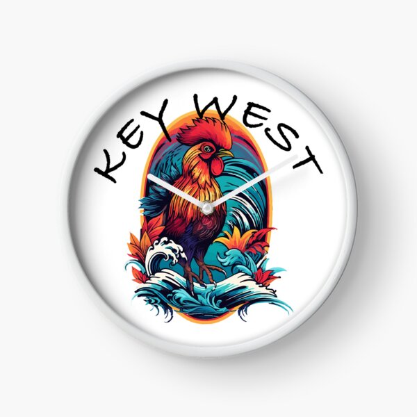 Item preview, Key West Rooster Design, with Black Lettering designed and sold by VelvetRoom.