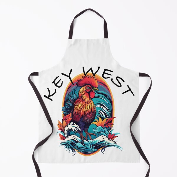 Item preview, Key West Rooster Design, with Black Lettering designed and sold by VelvetRoom.