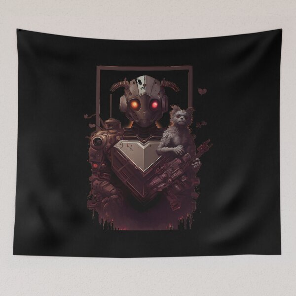 Item preview, AI Cyborg Robot Apocalypse And A Cat - EnD Of ThE WorlD designed and sold by MLArtifex.
