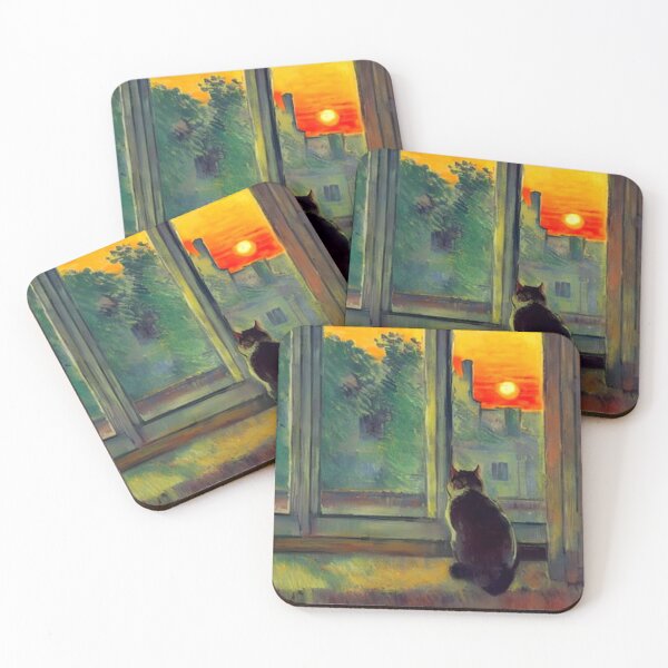 Item preview, Cat looking out window designed and sold by George Hutton Hunter.