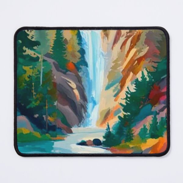 Item preview, Waterfall and river in Pine Forested Gorge designed and sold by George Hutton Hunter.