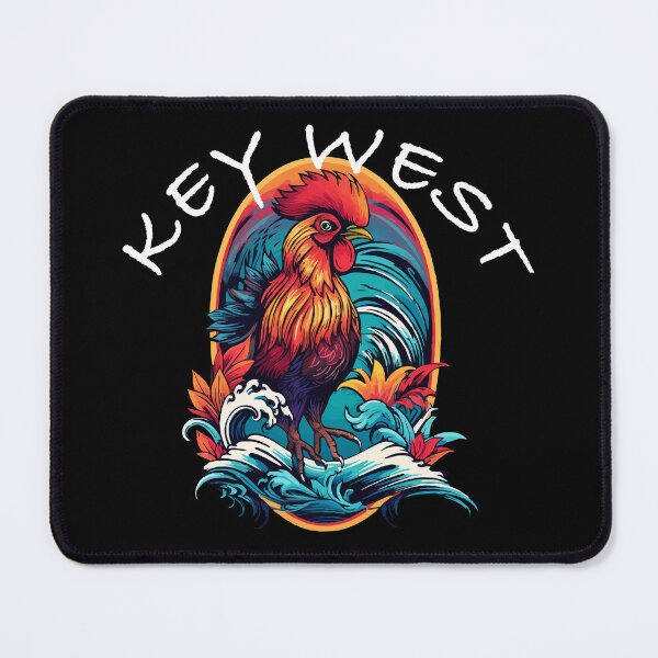 Item preview, Key West Rooster Design, with White Lettering designed and sold by VelvetRoom.