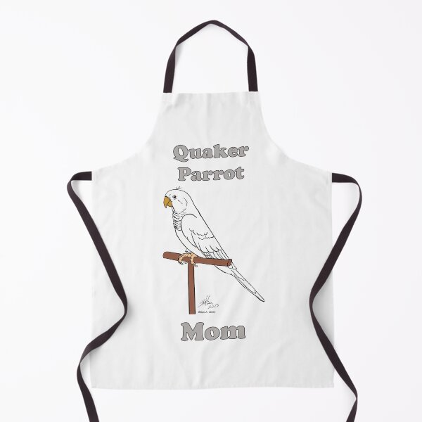 Item preview, White Quaker Parrot Mom -- Oscar Jones designed and sold by Laughing Parrot Studio.