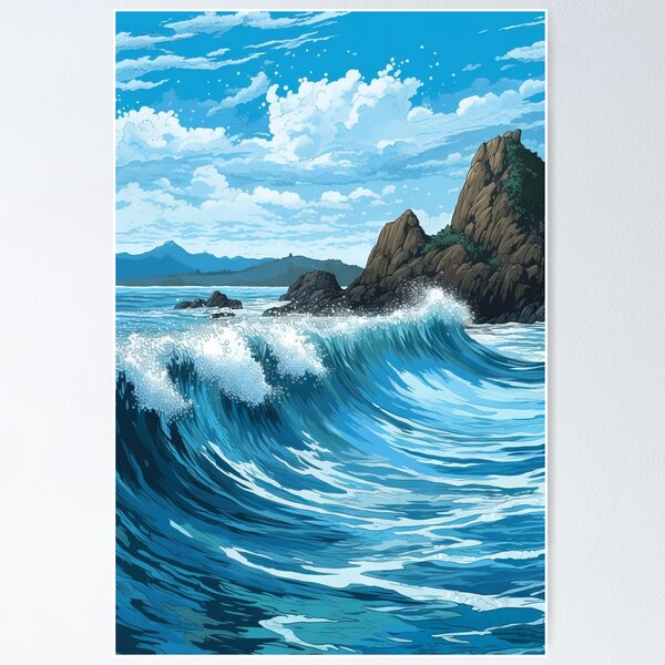 Item preview, Paradisiacal Dreams: Idyllic Beach and Sea Landscape designed and sold by Peter's Big Shop.