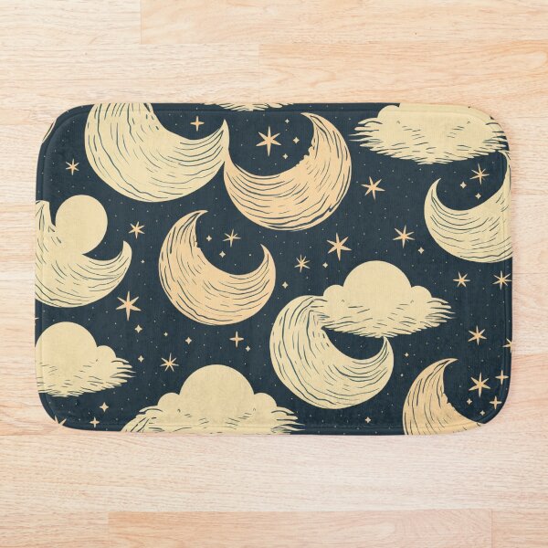 Item preview, Nubes, estrellas y lunas en el cielo nocturno designed and sold by RemoteStudio.