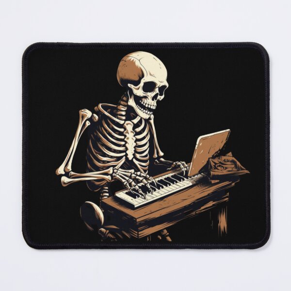 Item preview, Skeleton Playing The Keyboard designed and sold by ArtPixelHub.