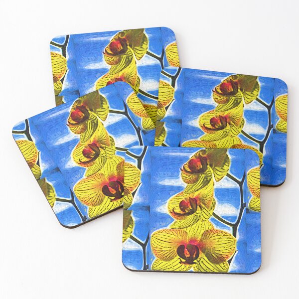 Item preview, Three Yellow Orchid Blooms designed and sold by KirtTisdale.