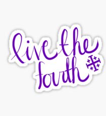 Live the Fourth Purple Sticker