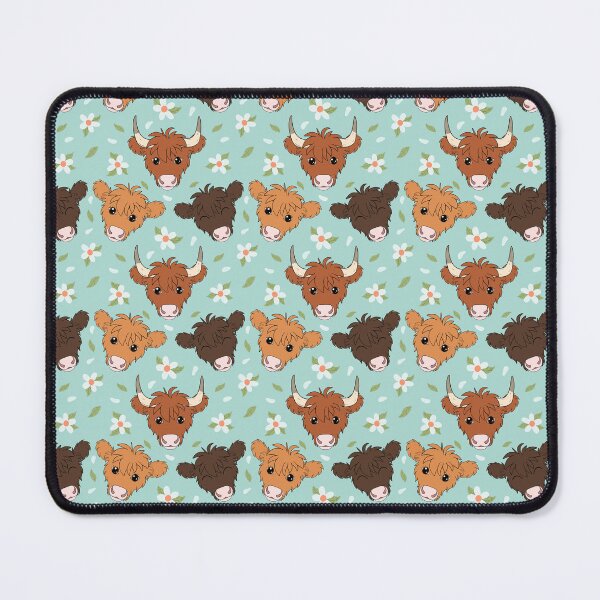 Item preview, Cute Highland Cows Pattern designed and sold by OneCraftyLady.