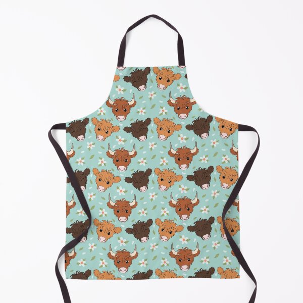 Item preview, Cute Highland Cows Pattern designed and sold by OneCraftyLady.