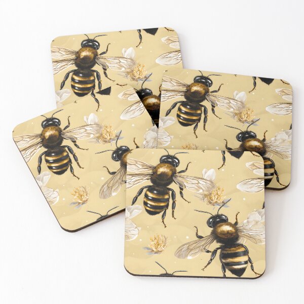 Item preview, Honeycomb and Bee Pattern 5 designed and sold by DigitalPatternx.