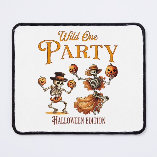 Item preview, Wild One Party - Halloween shirt - Funny Wild Halloween Skeleton Shirt designed and sold by Stencil Crafts.