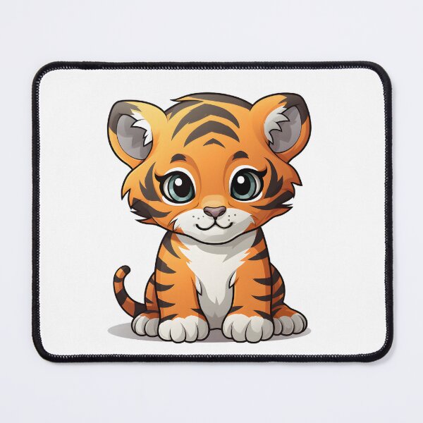 Item preview, Charming Baby Tiger Illustration - Cute and Playful Animal Art designed and sold by Moo7shop.