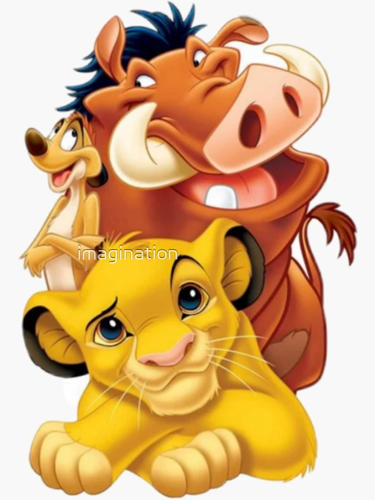 Simba from Lion King Sticker by SwiftDesign