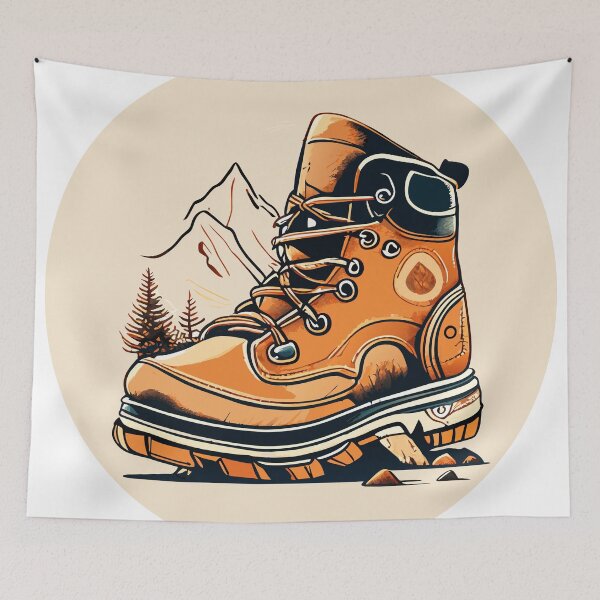 Item preview, Travel Hiking Boot Brawn designed and sold by ArchieDid.