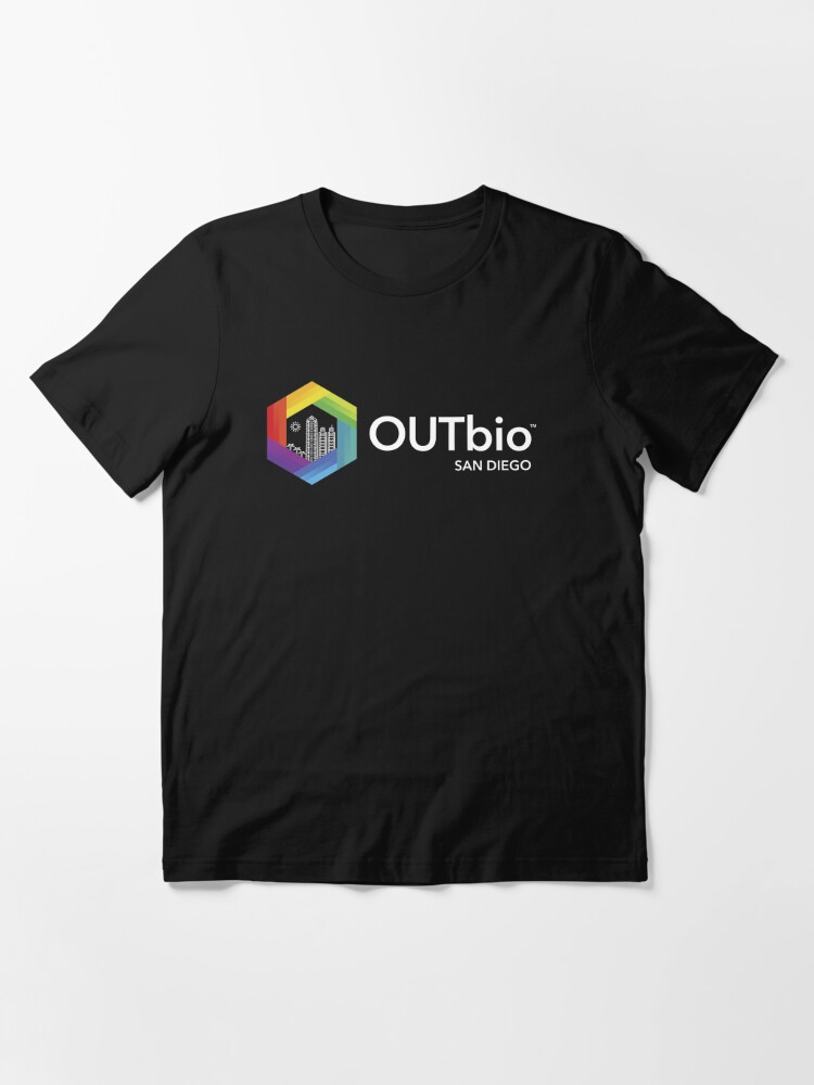 OUTbio San Diego Rainbow Logo with Horizontal Black Text Pullover Hoodie  for Sale by OUTbioSanDiego