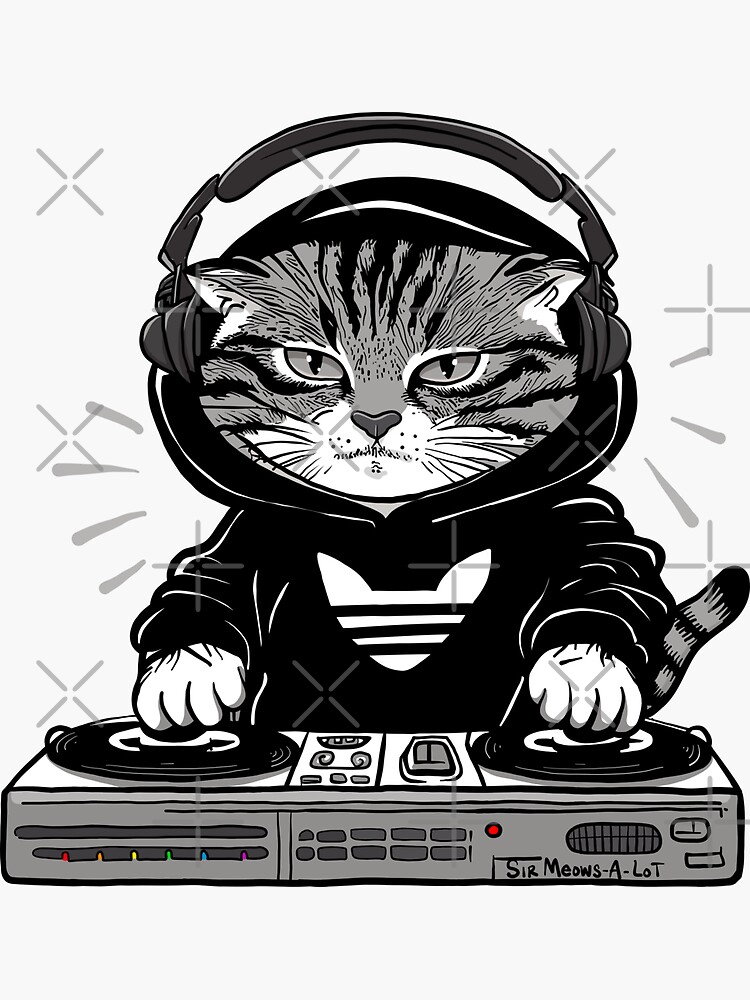 Cat DJ - Space Galaxy - DJ Cat - Deadmau5 - Deadmouse iPhone Case for Sale  by IfDesignGroup