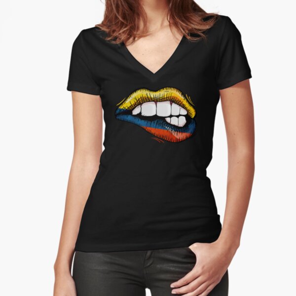 Item preview, Sexy Biting Lips Colombia Flag Colombian Love designed and sold by zeno27.