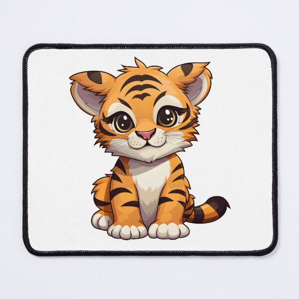Item preview, Adorable Baby Tiger Illustration - Cute and Playful Animal Art designed and sold by Moo7shop.