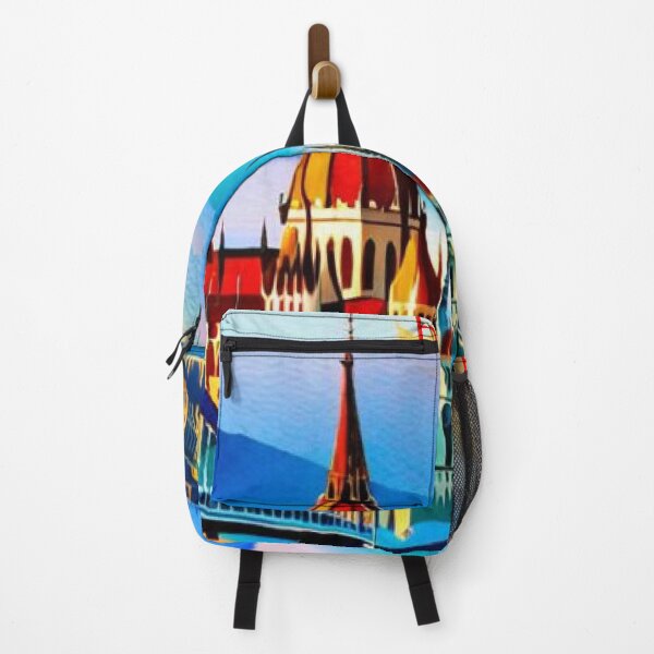 Item preview, Budapest Hungary Vintage Travel and Tourism Advertising Watercolor Print designed and sold by Artifuel.