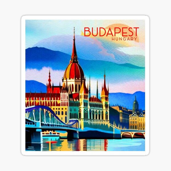 Artikel-Vorschau von Budapest Ungarn Vintage Reise- und Tourismuswerbung Aquarelldruck, designt und verkauft von Emilianozolla.
