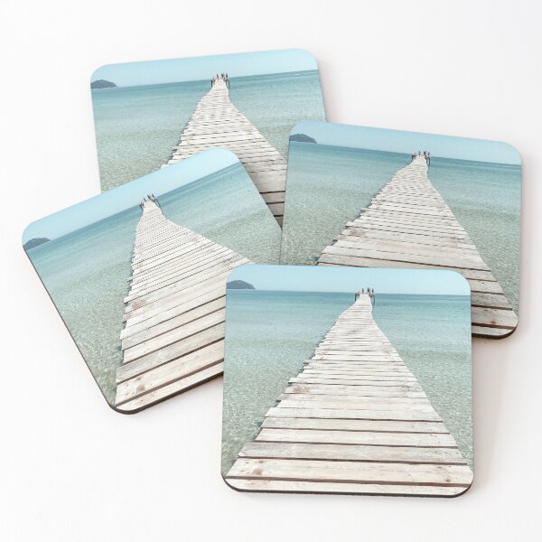 Item preview, walking on a wooden pier designed and sold by Travelwithkids.