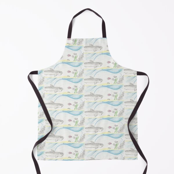 Item preview, Shark swims in the sea designed and sold by Anmioma.