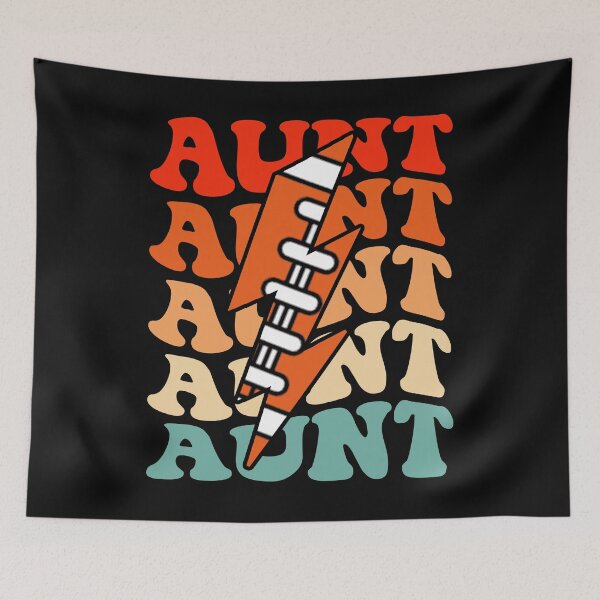 Item preview, Football Aunt Retro Groovy Lightning Bolt Mother's Day designed and sold by Christina-grich.